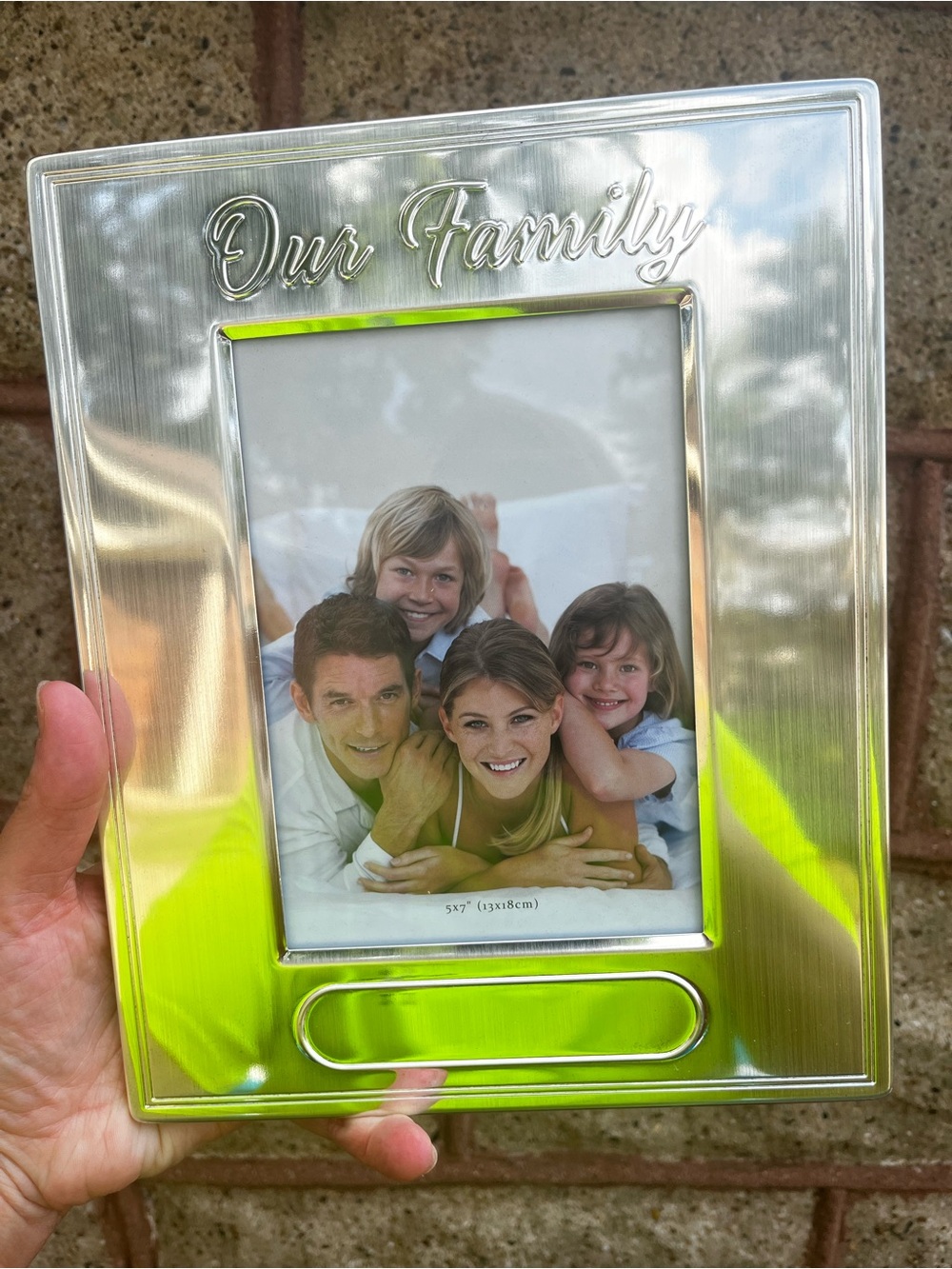 Brand new 5x7 our family photo frame